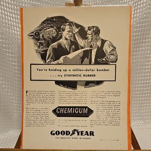 Chemigum Goodyear Synthetic Rubber Advertisement - 1943